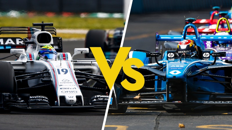 f1 vs formula e race cars